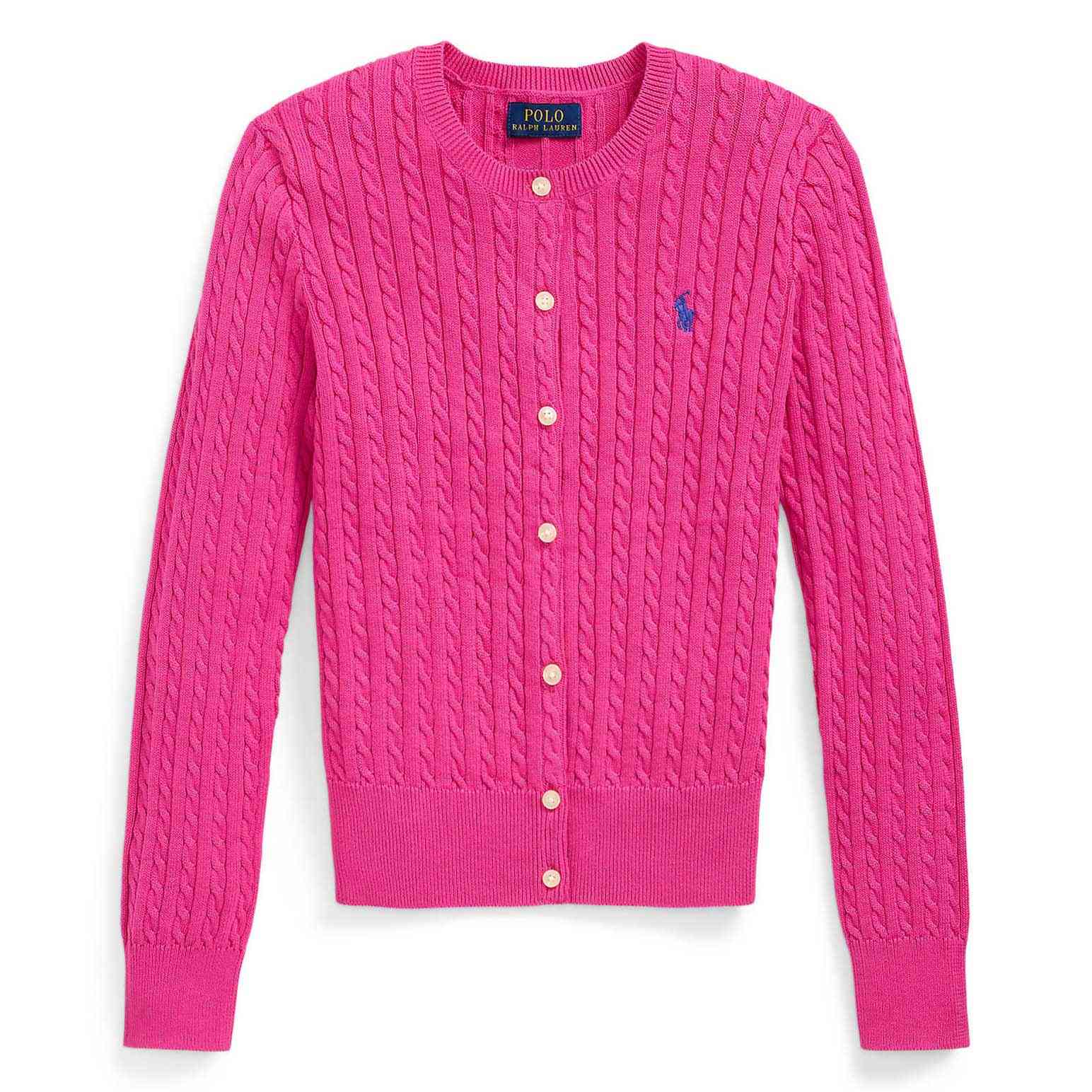 Ralph Lauren Mini Cable Cotton Cardigan